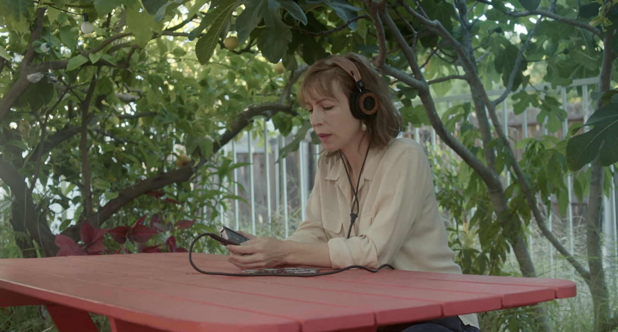 Cas listens to the microcassettes she’s discovered